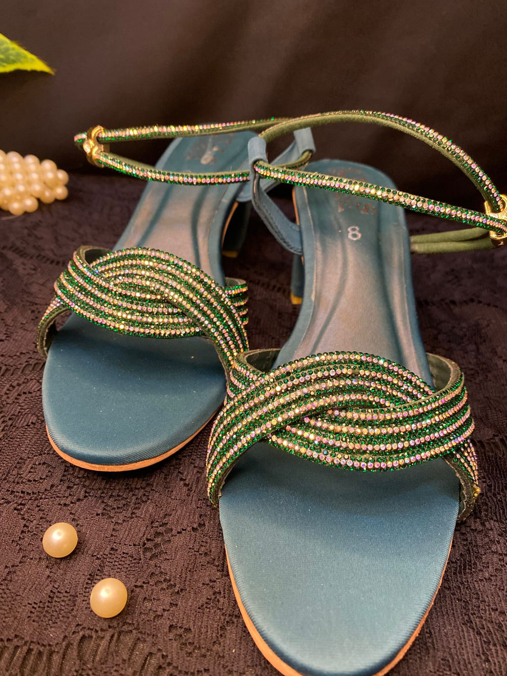 Emerald Grace Block Heel