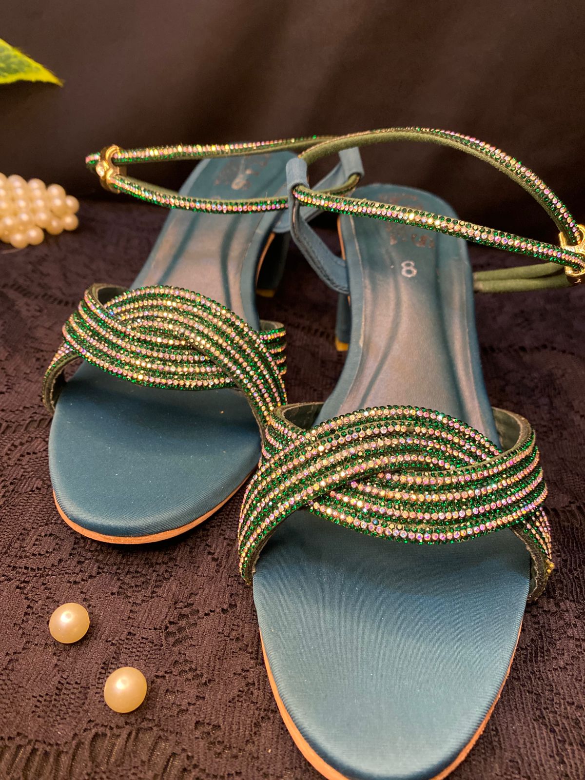 Emerald Grace Block Heel